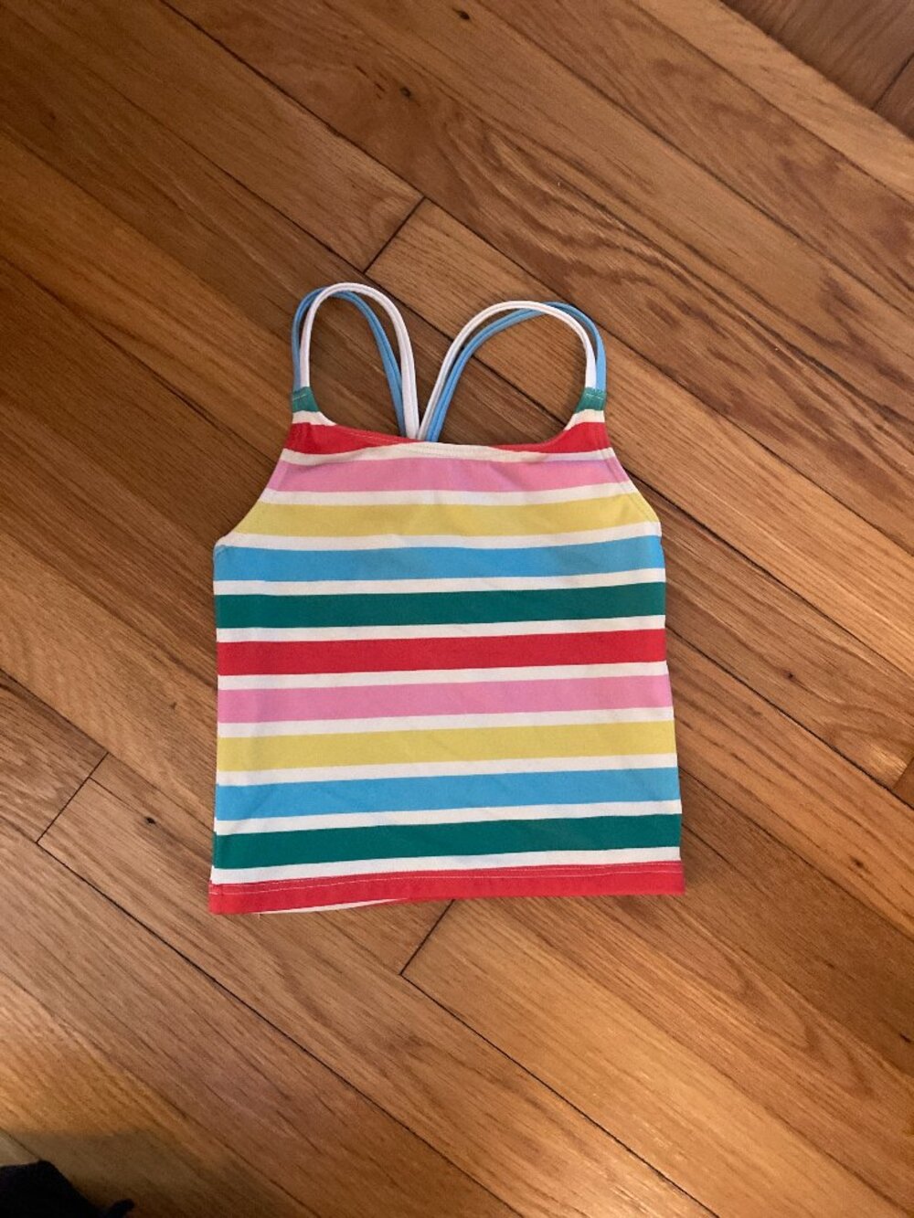 Mini Boden striped bathing suit top, tankini top